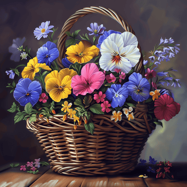 Beauty basket 60x60cm - Diamond painting
